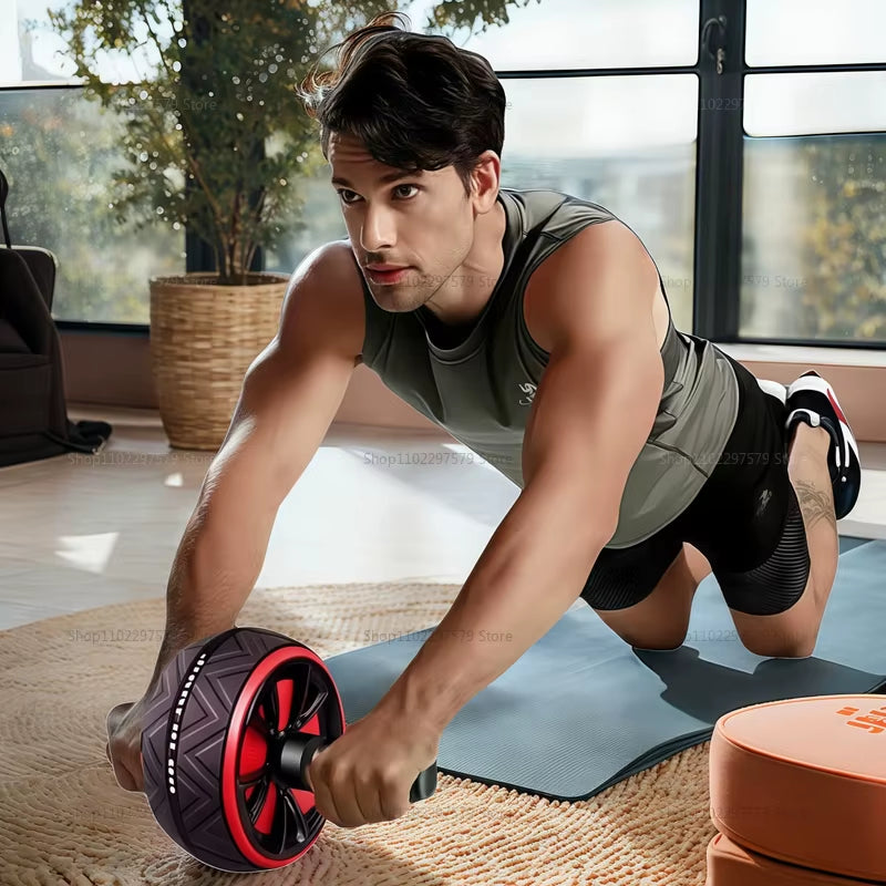 KalosFit Ab Roller Wheel for Men & Women – Silent Dual-Wheel Core Trainer for Abs, Strength & Full-Body Toning – Home Gym Fitness Equipment