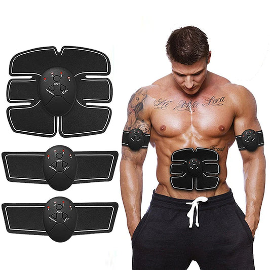 EMS Electric Muscle Stimulator — Abdominal, Hip & Buttock Trainer for Six-Pack Toning, Body Fitness & Slimming Massage