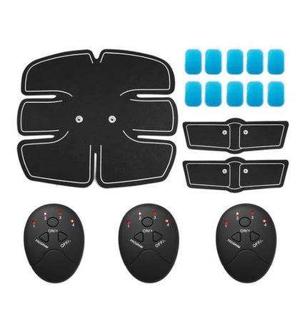 EMS Electric Muscle Stimulator — Abdominal, Hip & Buttock Trainer for Six-Pack Toning, Body Fitness & Slimming Massage