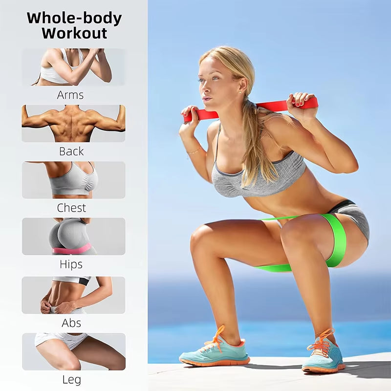 KalosFit Resistance Bands Set – Elastic Loop Fitness Bands for Yoga, Squats & Full-Body Workouts